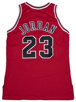 1996-97 Michael Jordan Game Used Chicago Bulls Road Jersey (Meza LOA)